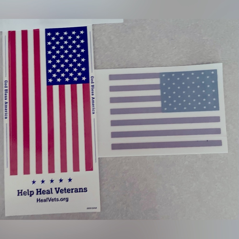 FREE with Purchase Patriotic Flag Sticker or Window Cling